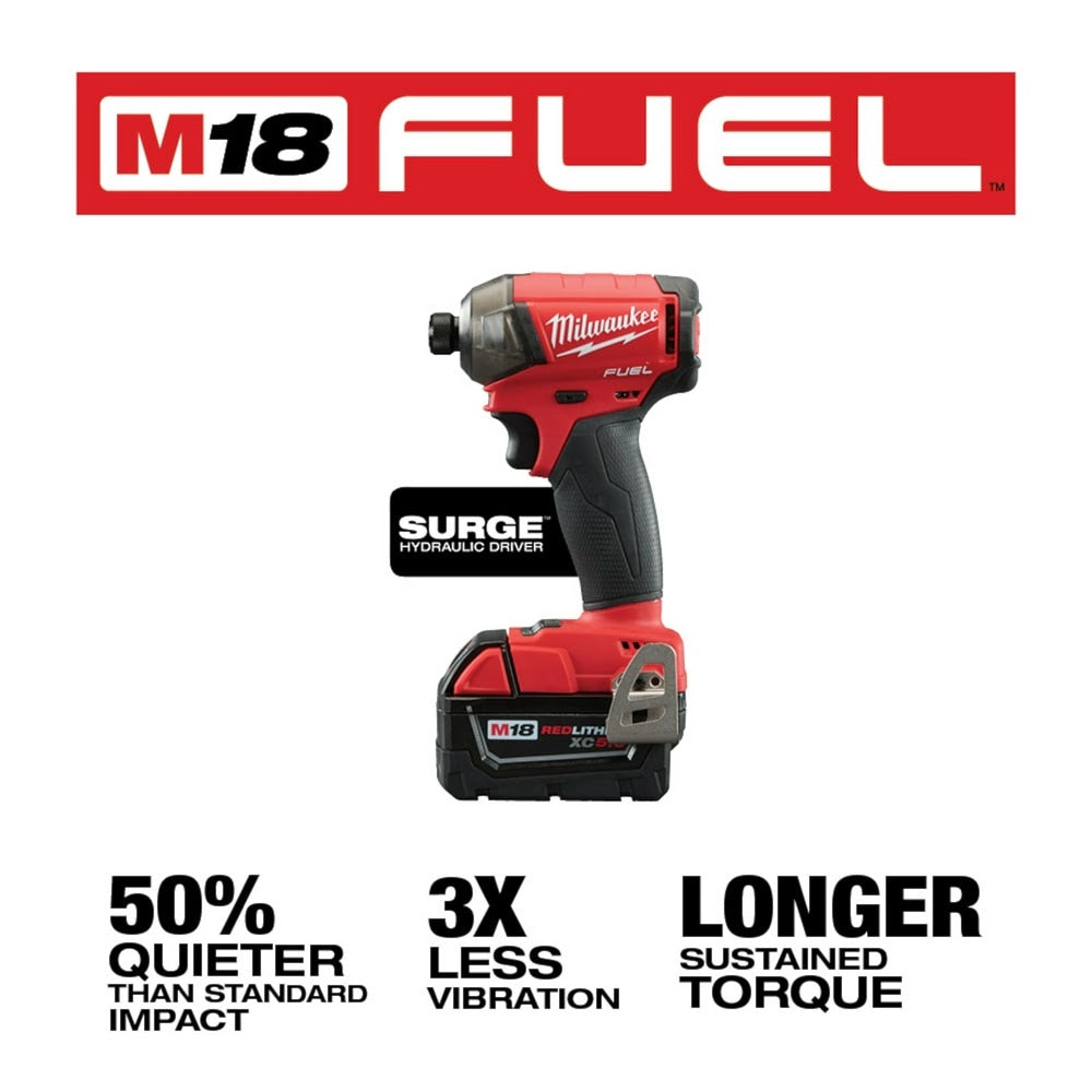 Milwaukee 2760-22 M18 FUEL SURGE 1/4" Hex Hydraulic Driver Kit