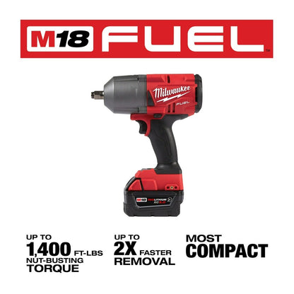 Milwaukee 2767-22GR M18 FUEL HTIW w/ Grease Gun Kit