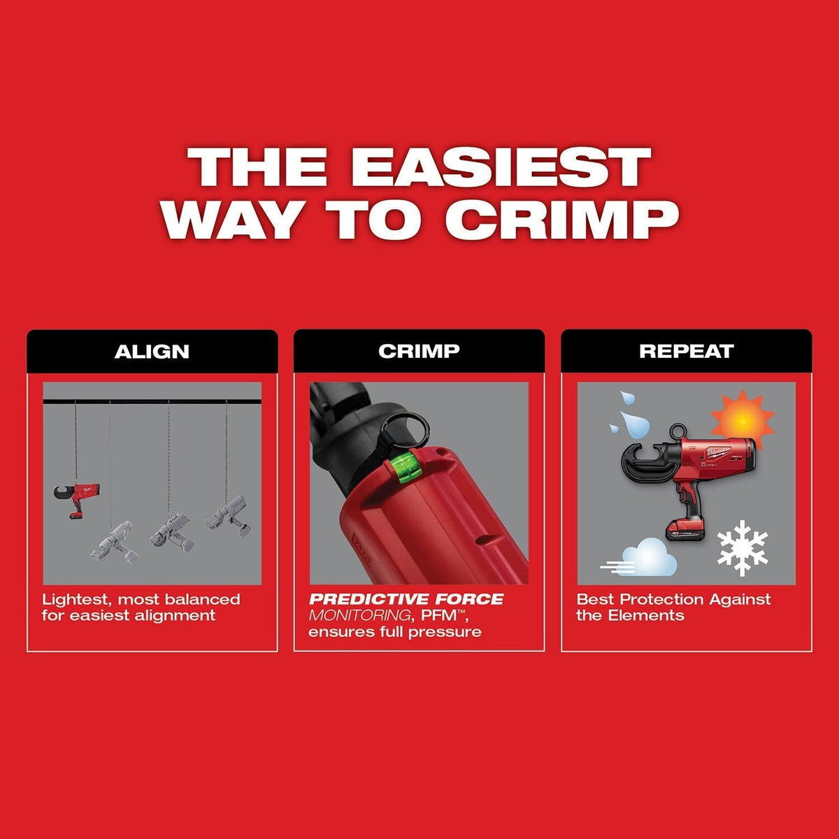 Milwaukee 2778-20 M18 FORCE LOGIC 12 Ton Utility Crimper (Tool Only)