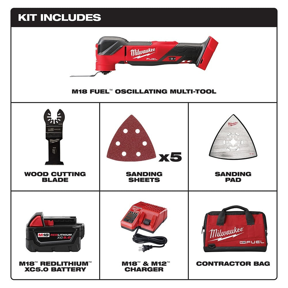 Milwaukee 2836-21 M18 FUEL™ Oscillating Multi-Tool (Kit)