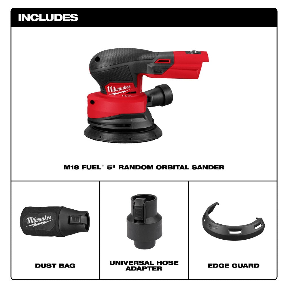 Milwaukee 2837-20 M18 FUEL 5" Random Orbital Sander with Brushless Motor