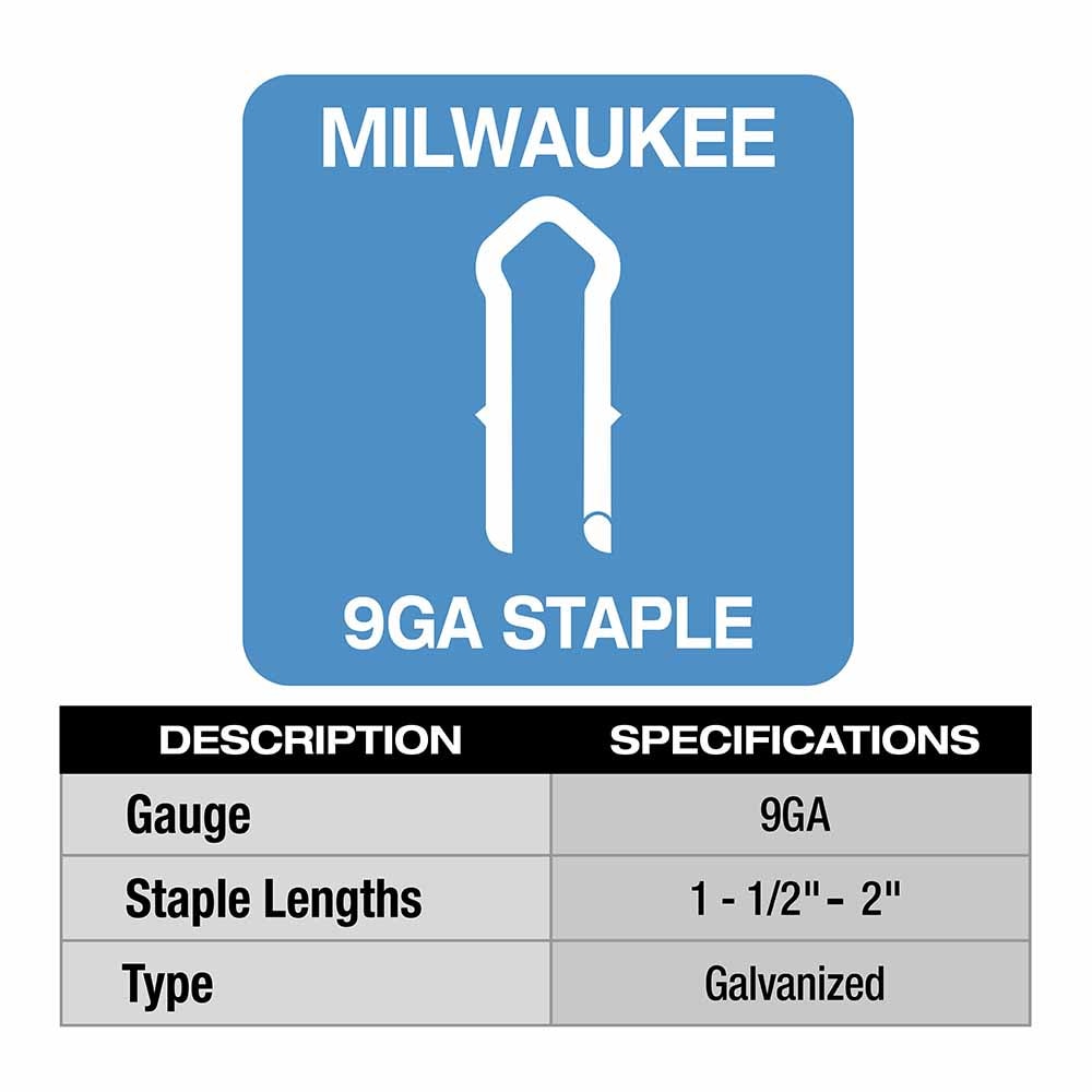 Milwaukee 2843-22 M18 Fuel Utility Fencing Stapler Kit