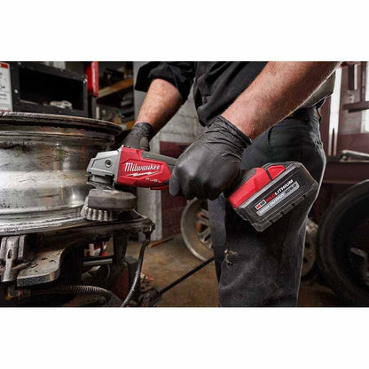 Milwaukee 2888-20 M18 FUEL™ 4-1/2" / 5" Variable Speed Braking Grinder, Paddle Switch No-Lock