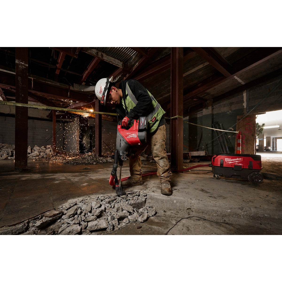 Milwaukee 2918-22HD M18 FUEL 1-3/4" SDS MAX Rotary Hammer Kit with ONE-KEY (2 Batteries, Charger)
