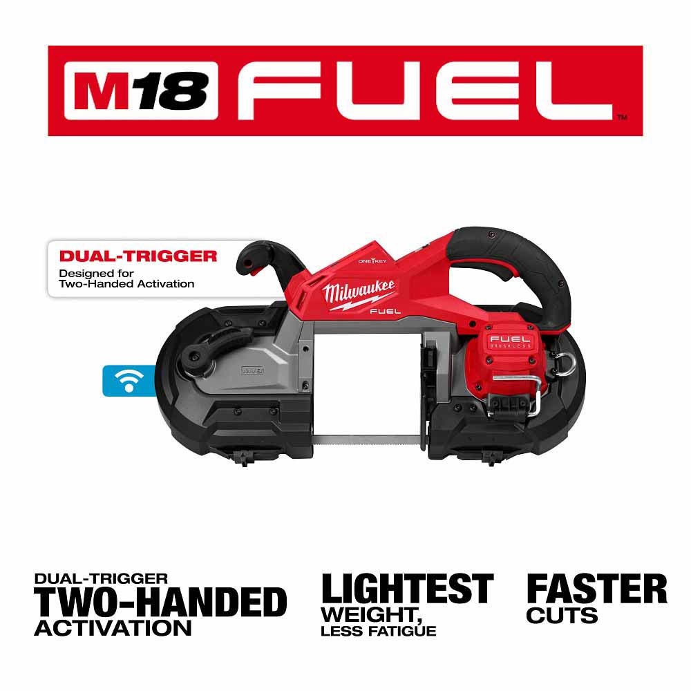 Milwaukee 2929S-20 M18 FUEL Deep Cut Dual Trigger Band Saw w/ ONE-KEY