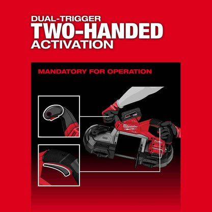 Milwaukee 2929S-20 M18 FUEL Deep Cut Dual Trigger Band Saw w/ ONE-KEY