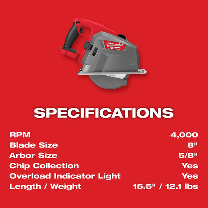 Milwaukee 2982-20 M18 FUEL 8" Metal Cutting Circular Saw (Tool Only)