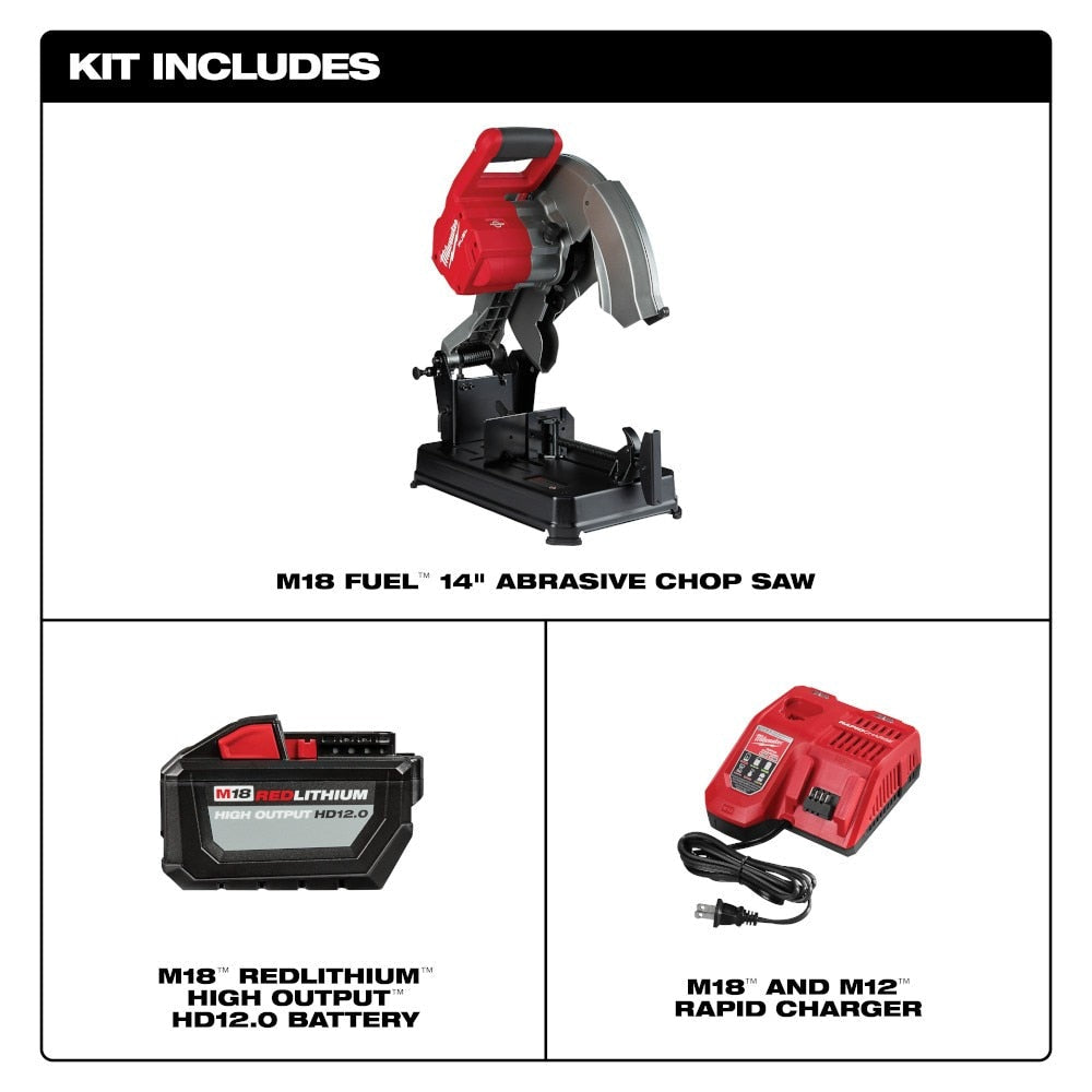 Milwaukee 2990-21HD M18 FUEL™ 14" Abrasive Chop Saw
