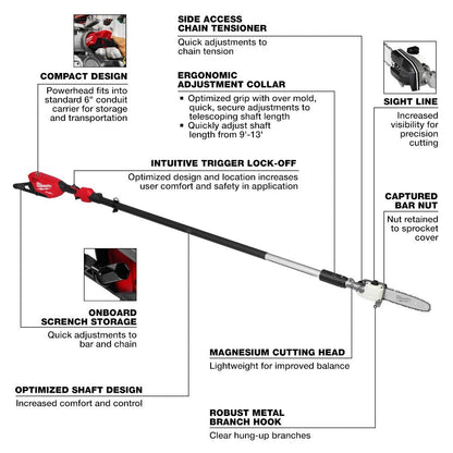 Milwaukee 3013-20 M18 FUEL Telescoping Pole Saw
