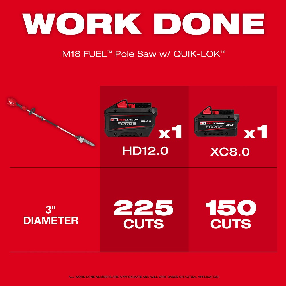Milwaukee 3016-20PS M18 FUEL Pole Saw w/ QUIK-LOK