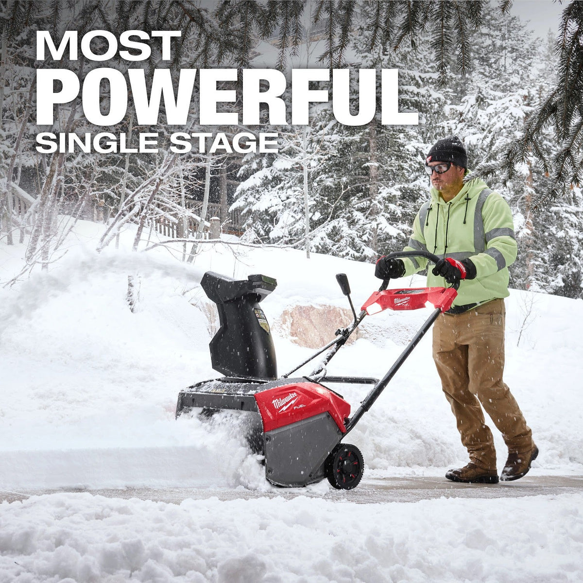 Milwaukee 3036-22HD M18 FUEL 21" Auger Propelled Dual Battery Single Stage Snow Blower Kit