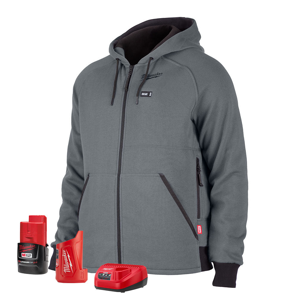 Milwaukee 306G-21 M12 Heated Hoodie Kit (Gray)
