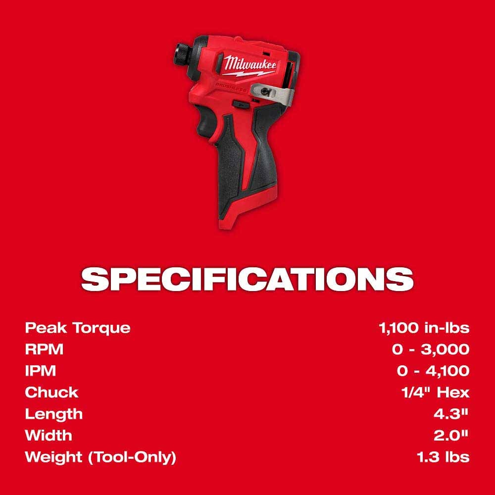 Milwaukee 3494-22 M12 Subcompact Brushless 2-Tool Combo Kit