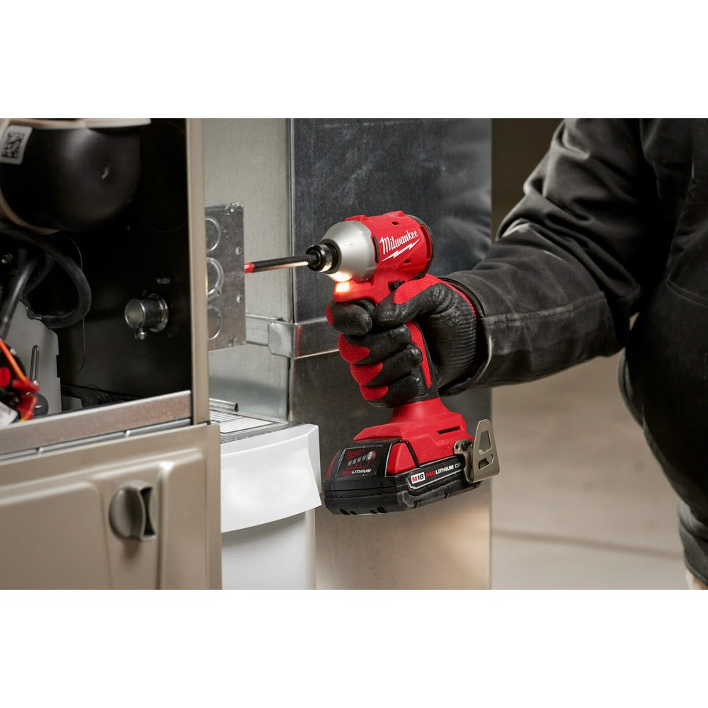 Milwaukee 3650-21P M18 Compact Brushless 1/4" Hex Impact Driver Kit