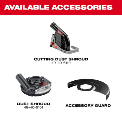 Milwaukee 3670-22 M18 FUEL 4-1/2"-6" Braking Grinder, Paddle Switch Kit