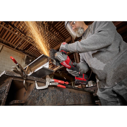 Milwaukee 3671-20 M18 FUEL 4-1/2"-6" Braking Grinder, Slide Switch