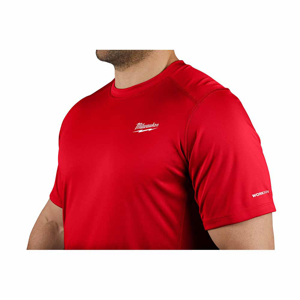 Milwaukee 414R WORKSKIN Lightweight Performance Shirt - Short Sleeve - Red