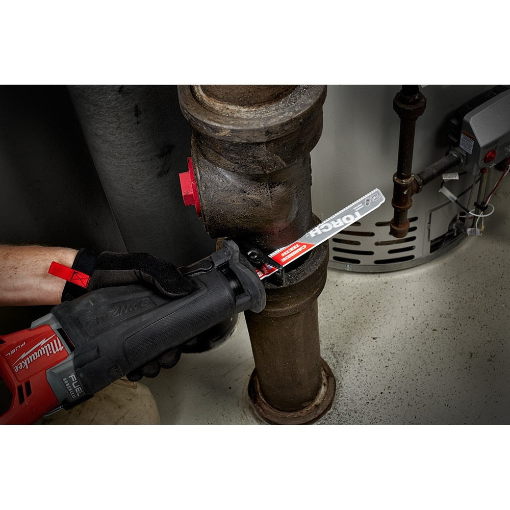 Milwaukee 48-00-5202 9" 7TPI Torch Metal Cutting Sawzall Blade with Carbide Teeth