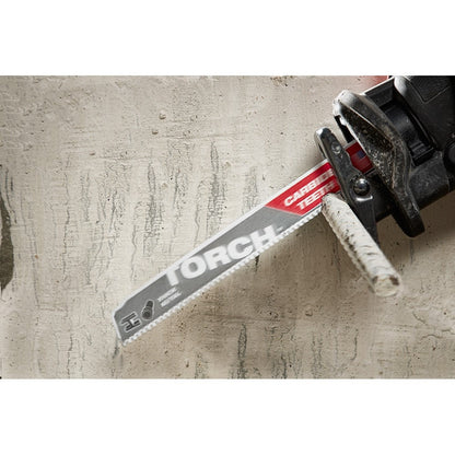 Milwaukee 48-00-5202 9" 7TPI Torch Metal Cutting Sawzall Blade with Carbide Teeth