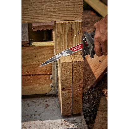 Milwaukee 48-00-5226 AX Sawzall Blade With Carbide Teeth, 9" 5T