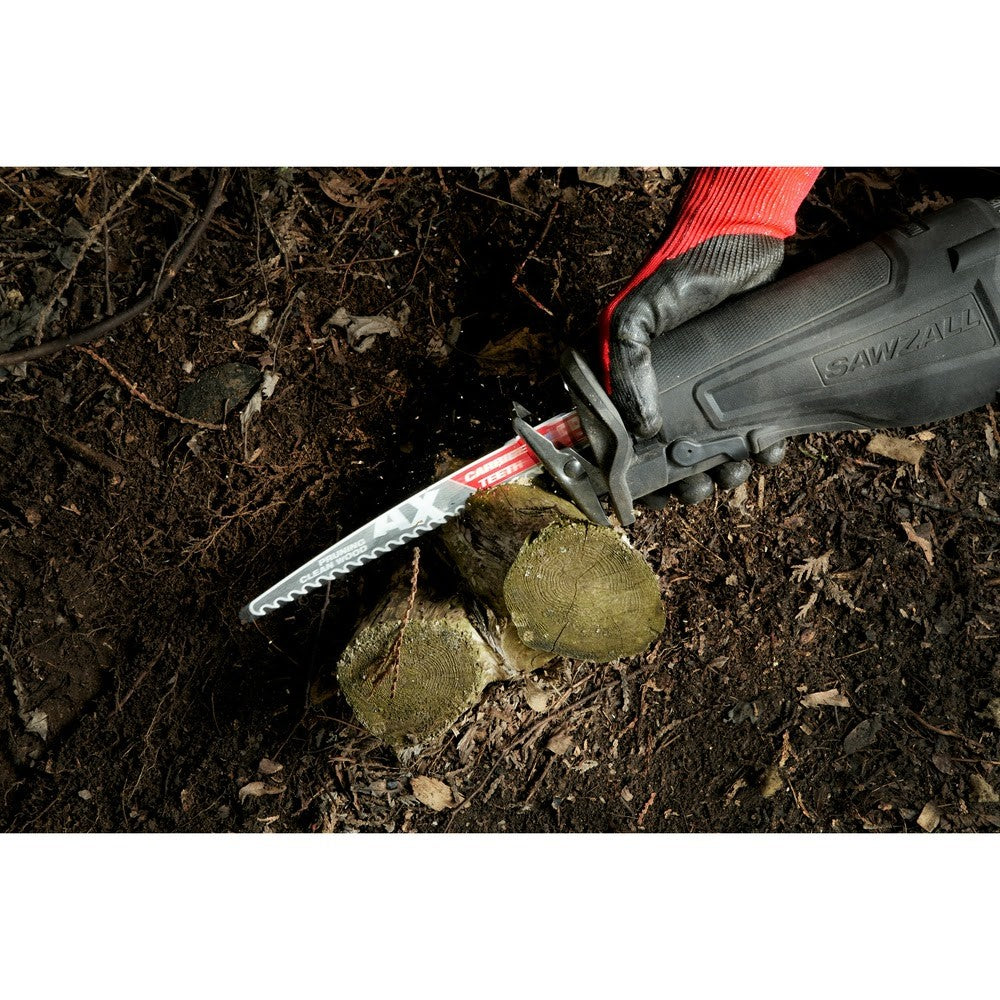 Milwaukee 48-00-5331 6" 3 TPI The AX™ with Carbide Teeth for Pruning & Clean Wood SAWZALL® Blade 3PK