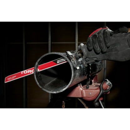 Milwaukee 48-00-5562 9" 7TPI The TORCH with NITRUS CARBIDE for CAST IRON 5PK