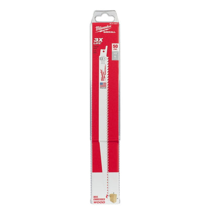 Milwaukee 48-01-6037 12" x 6TPI Bi-Metal Super Sawzall Blade 50-Pack