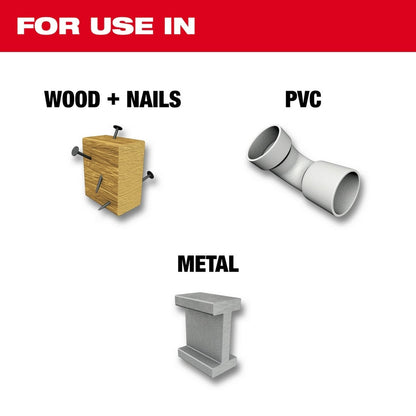 Milwaukee 48-01-6093 8" x 8/12TPI Bi-Metal Super Sawzall Blade (50 Pack)