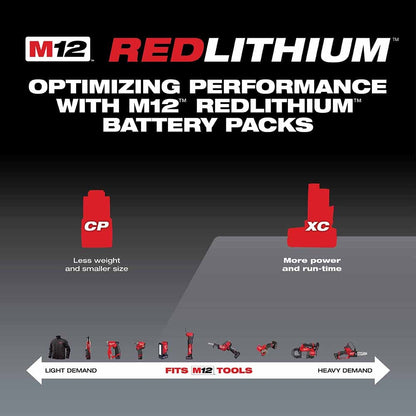 Milwaukee 48-11-2460 M12 REDLITHIUM XC 6.0 Extended Capacity Battery Pack