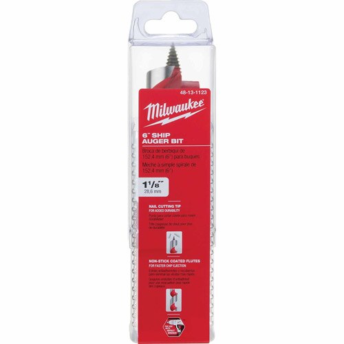 Milwaukee 48-13-1123 1-1/8" X 6" Ship Auger Bit