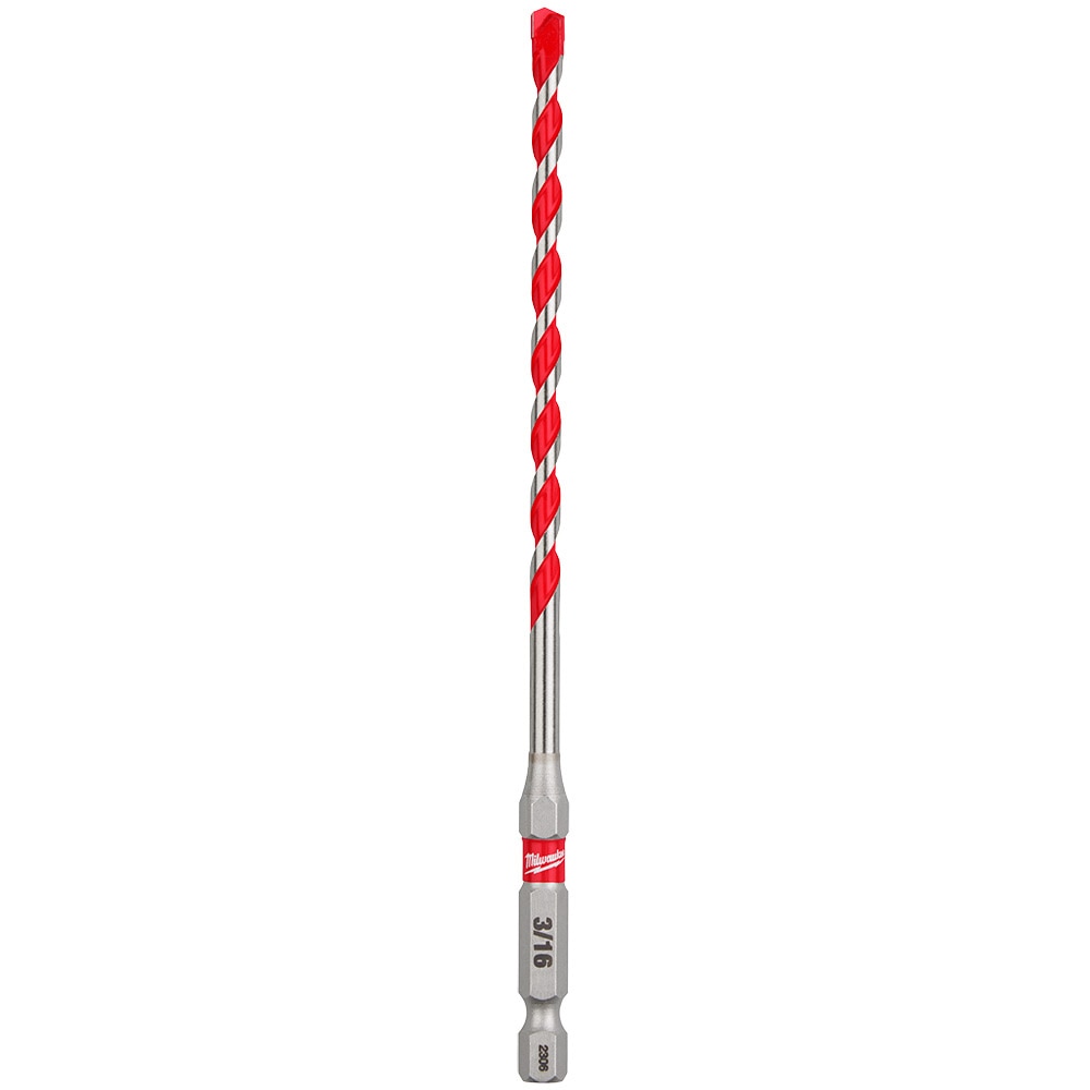 Milwaukee 48-20-9106 3/16" x 4" x 6" SHOCKWAVE™ Carbide Hammer Drill Bit - 25 Pack