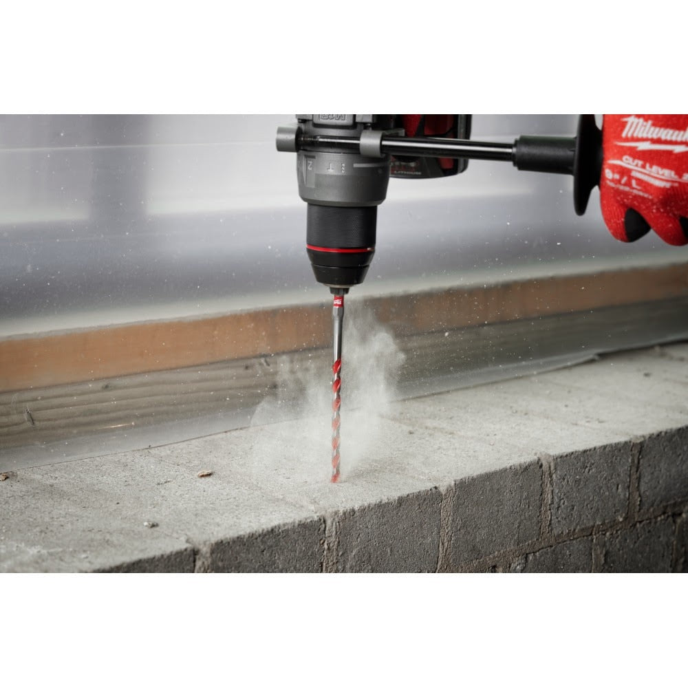 Milwaukee 48-20-9106 3/16" x 4" x 6" SHOCKWAVE™ Carbide Hammer Drill Bit - 25 Pack