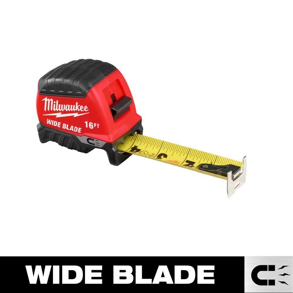 Milwaukee 48-22-1216M 16' Wide Blade Magnetic Tape Measure