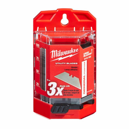 Milwaukee 48-22-1900 100 PC General Purpose Utility Blades w/ Dispenser