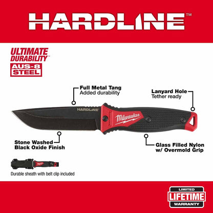 Milwaukee 48-22-1928 5" HARDLINE Fixed Blade Knife