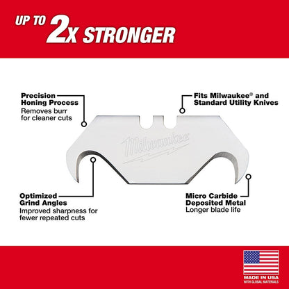 Milwaukee 48-22-1932 5 PC Hook Utility Knife Blades