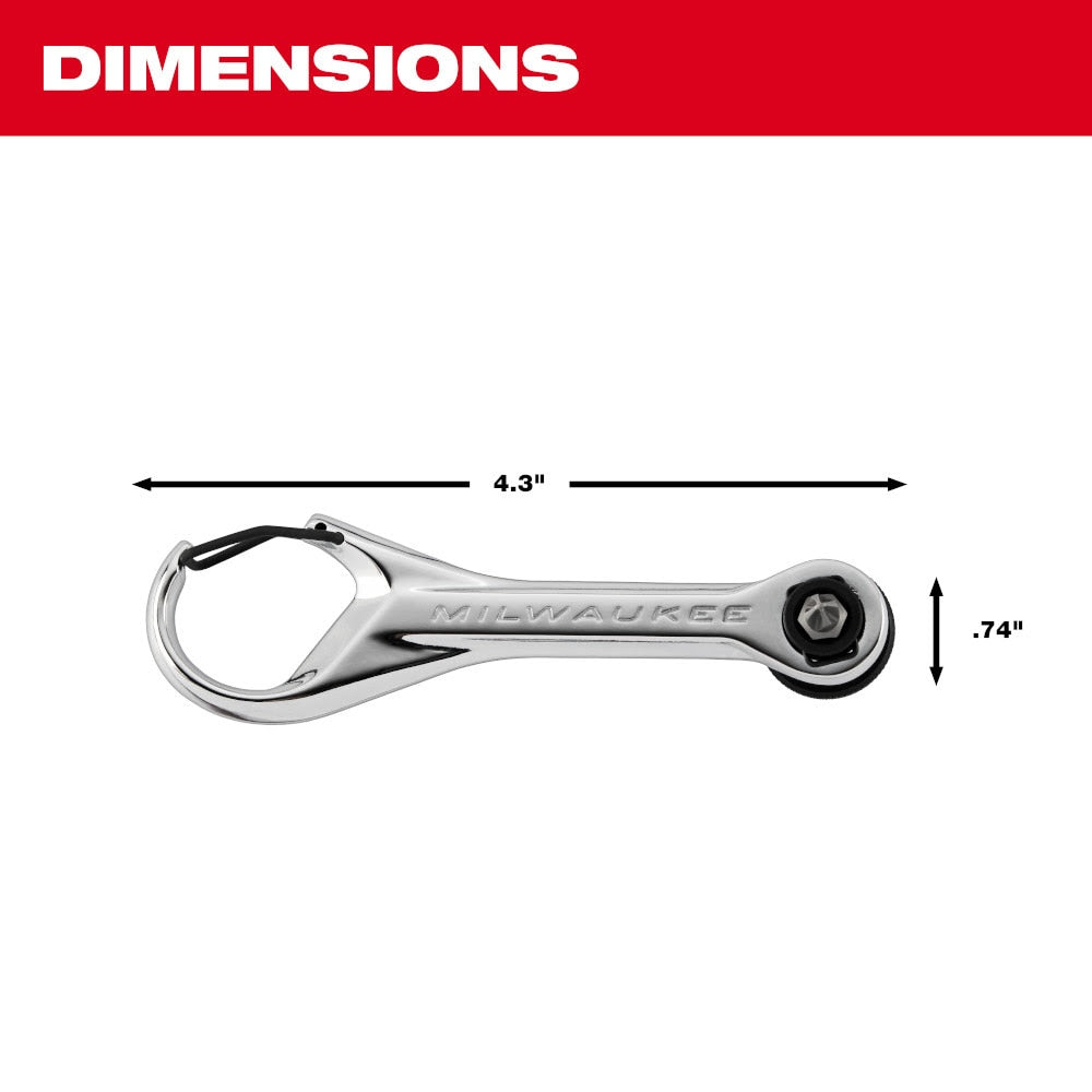 Milwaukee 48-22-2950 7-in-1 Multi-Bit Mini Ratchet