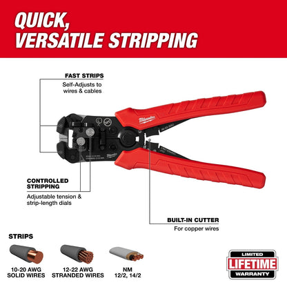Milwaukee 48-22-3082 Self-Adjusting Wire Stripper & Cutter