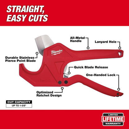 Milwaukee 48-22-4210 1-5/8" Ratcheting Pipe Cutter
