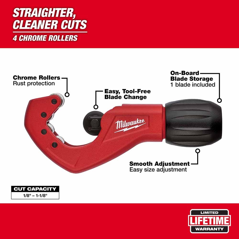 Milwaukee 48-22-4259 1" Constant Swing Copper Tubing Cutter