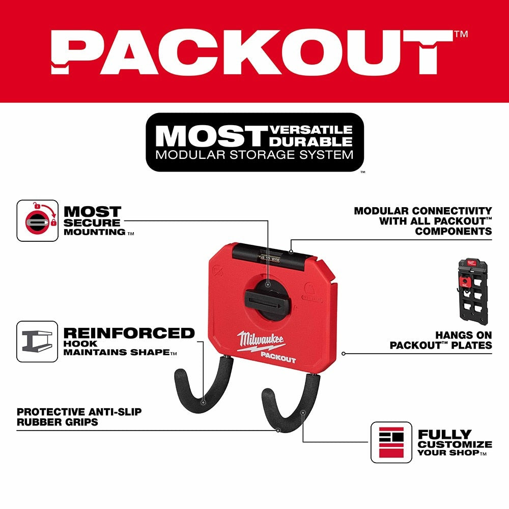 Milwaukee 48-22-8335 PACKOUT Shop Storage 3" Curved Hook
