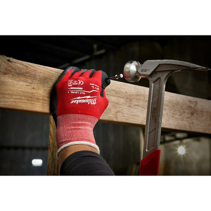 Milwaukee 48-22-8902B 12PK Cut 1 Dipped Gloves – L [A1]
