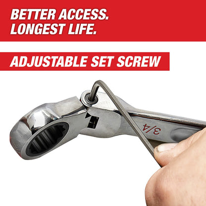 Milwaukee 48-22-9429 7pc Flex Head Ratcheting Wrench Set - SAE