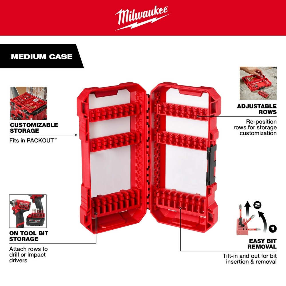 Milwaukee 48-32-4096 SHOCKWAVE Impact Duty Driver Bit Set - 55PC