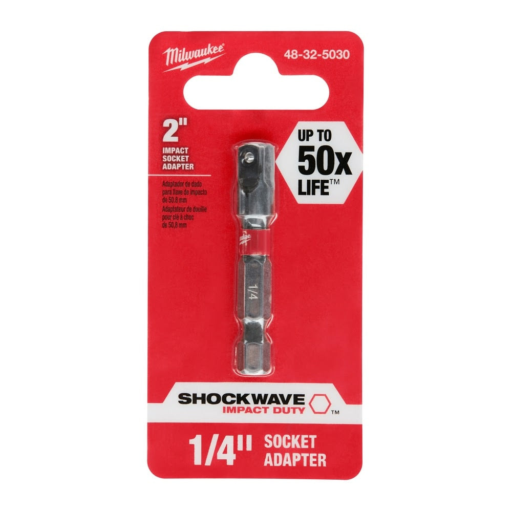 Milwaukee 48-32-5030 SHOCKWAVE 1/4" Impact Socket Adapter