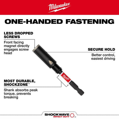 Milwaukee 48-32-7903 SHOCKWAVE Impact Duty 3in. Screw-Holding Bit Holder