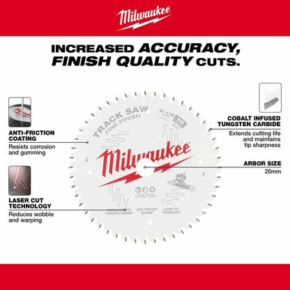 Milwaukee 48-40-0627 6-1/2" 48T Fine Finish Track Saw Blade