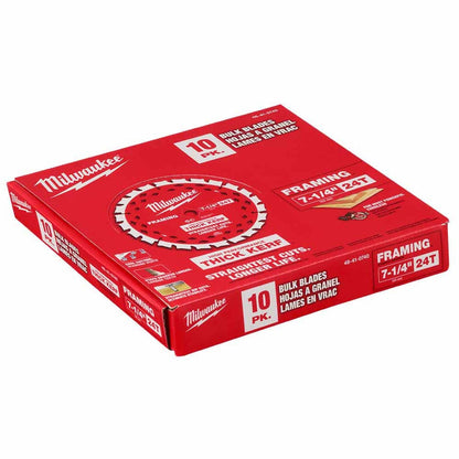 Milwaukee 48-41-0740 7-1/4" 24T Thick Kerf Framing Circular Saw Blade