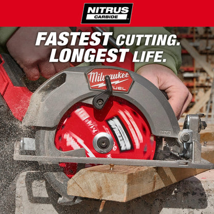 Milwaukee 48-41-0750 7-1/4" 24T NITRUS Carbide Framing & Demolition Circular Saw Blade