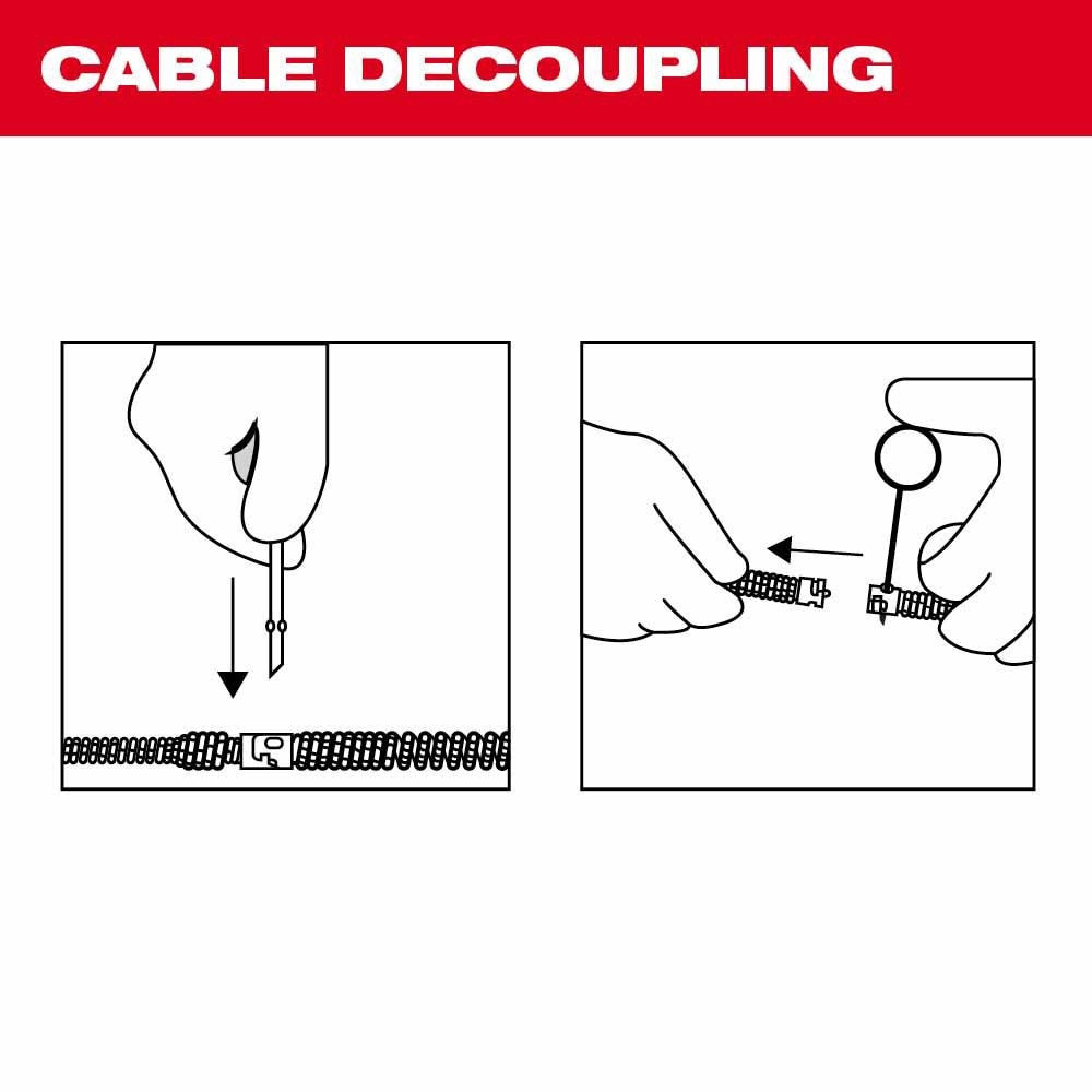 Milwaukee 48-53-2776 3/8" x 75' Inner Core Drum Cable